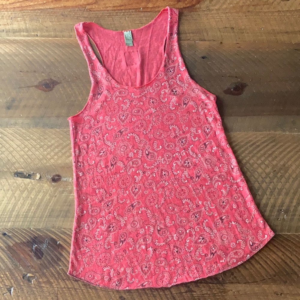 ALTERNATIVE EARTH Bandana Print Racerback Tank Top